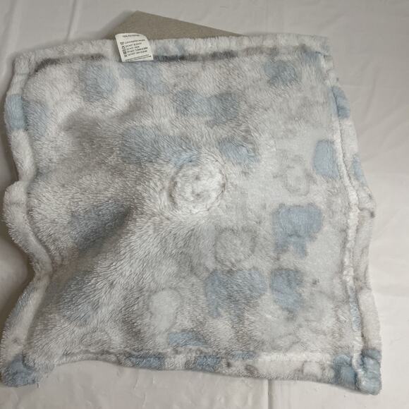 X De Moda Elephant Lovey Baby Toy Blue 12 Inch XDeModa Embroidered Eyes - Picture 2 of 5